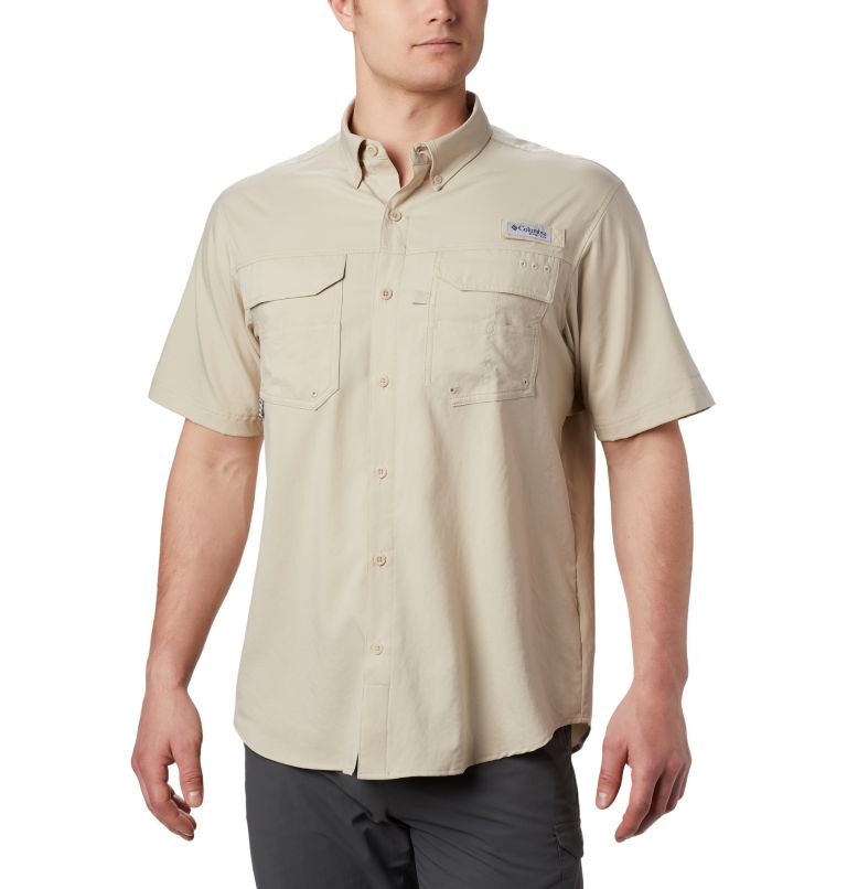 Green Men's Columbia PFG Blood and Guts III Shirts | TBIOWK-523 - Columbia Outlet Online