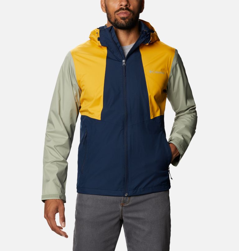Black White Men's Columbia Inner Limits II Rain Jacket | KSHPJI-701 - Columbia Outlet Online