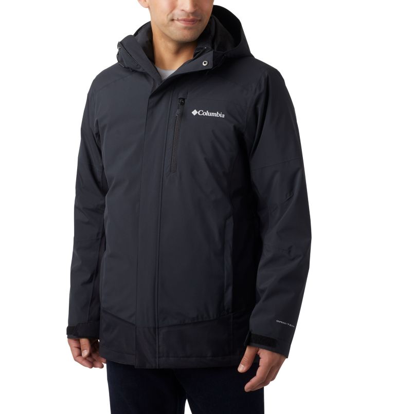 Navy Black Men's Columbia Coats Interchange 3 In 1 Jacket | ZSJAUR-408 - Columbia Outlet Online
