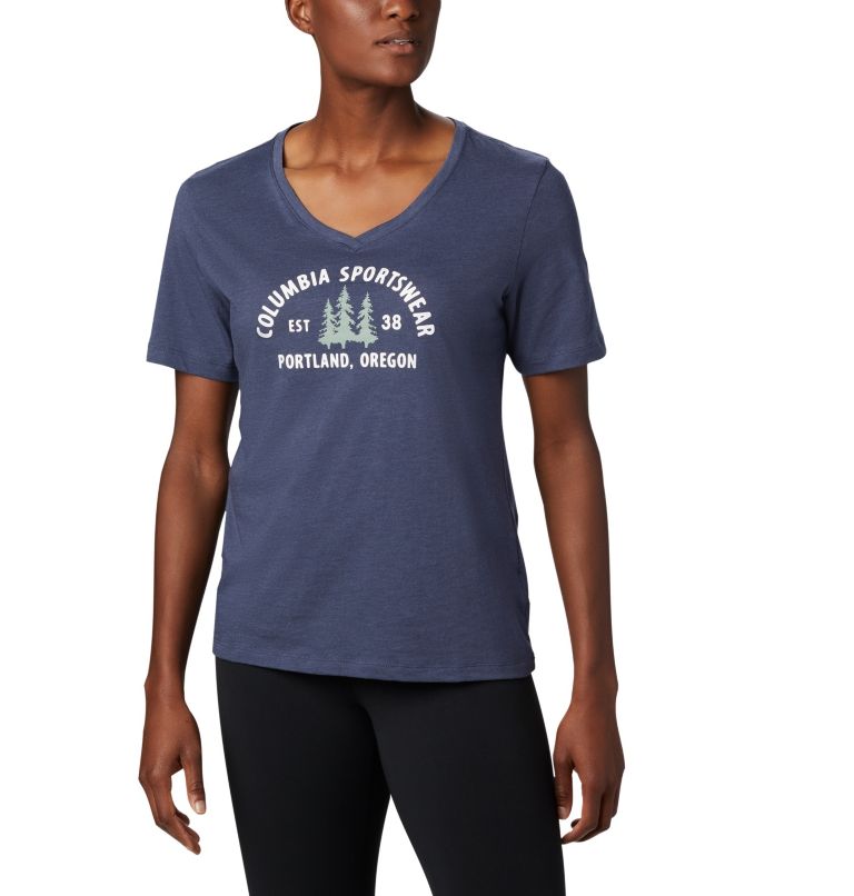 White Women's Columbia Mount Rose T-Shirt | FVAQGS-985 - Columbia Outlet Online