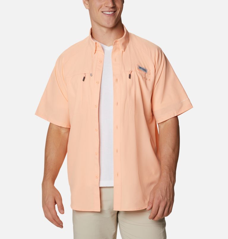 White Men's Columbia PFG Terminal Tackle Fishing Shirts | JSXPRL-920 - Columbia Outlet Online