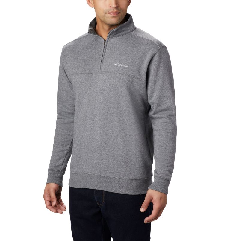 Blue Men's Columbia Hart Mountain II Hoodies | GBLRWK-456 - Columbia Outlet Online