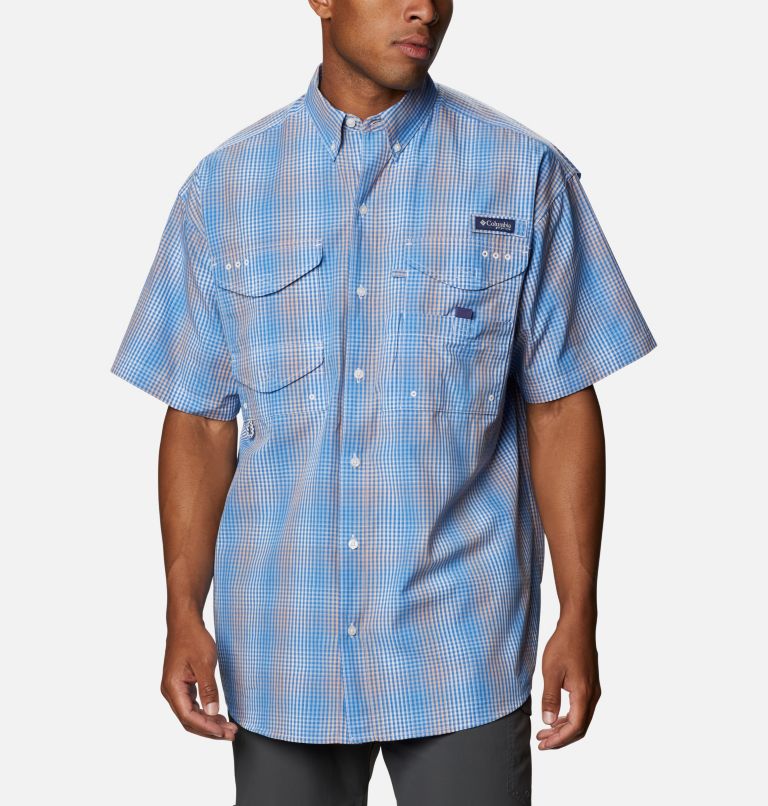 Green Men's Columbia PFG Super Bonehead Fishing Shirts | PJDIKW-853 - Columbia Outlet Online