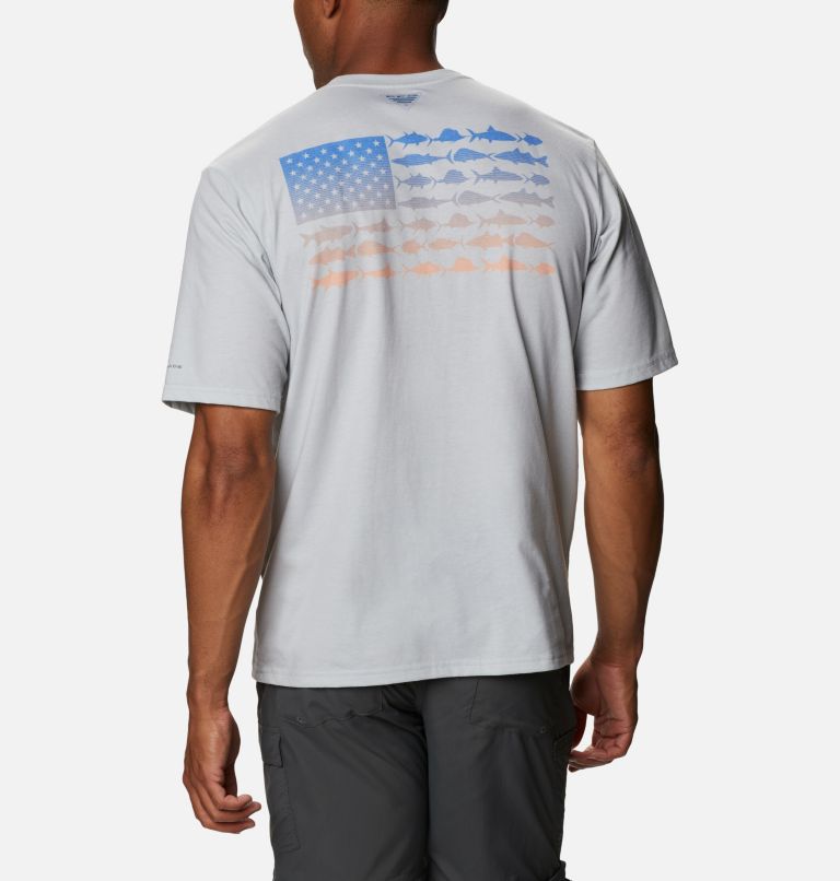 Navy Men's Columbia PFG T-Shirt | PVRZGT-931 - Columbia Outlet Online