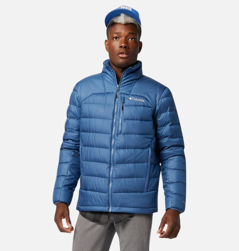Navy Men's Columbia Autumn Park Down Jacket | CXLGQR-689 - Columbia Outlet Online
