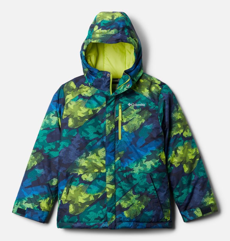 Green Black Kids' Columbia Lightning Lift Ski Jacket | HVKLJD-865 - Columbia Outlet Online