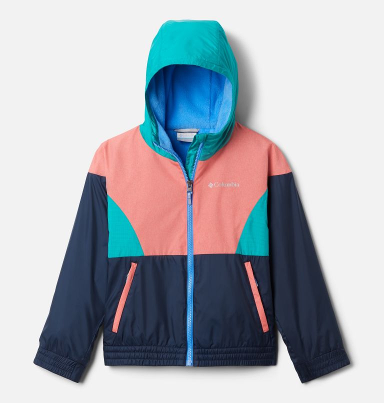 Pink Brown Green Kids' Columbia Side Hill Windbreaker | RWYBTA-480 - Columbia Outlet Online