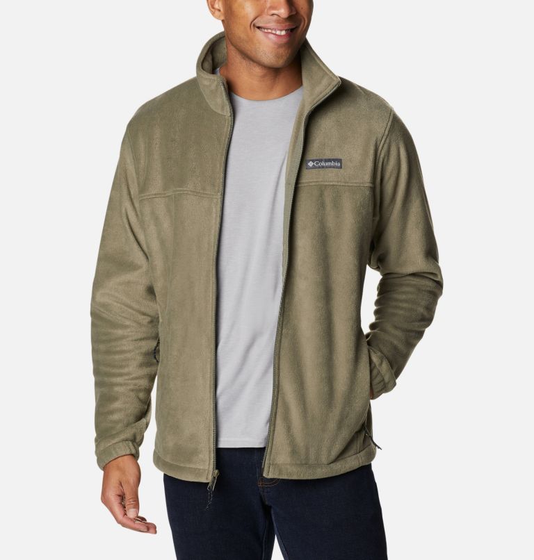 Black Grey Men's Columbia Steens Mountain 2.0 Fleece Jacket | TYQSDI-709 - Columbia Outlet Online