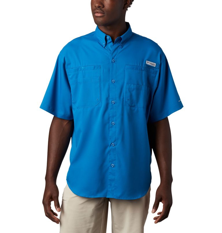 Pink Men's Columbia PFG Tamiami II Fishing Shirts | DSKCVO-075 - Columbia Outlet Online