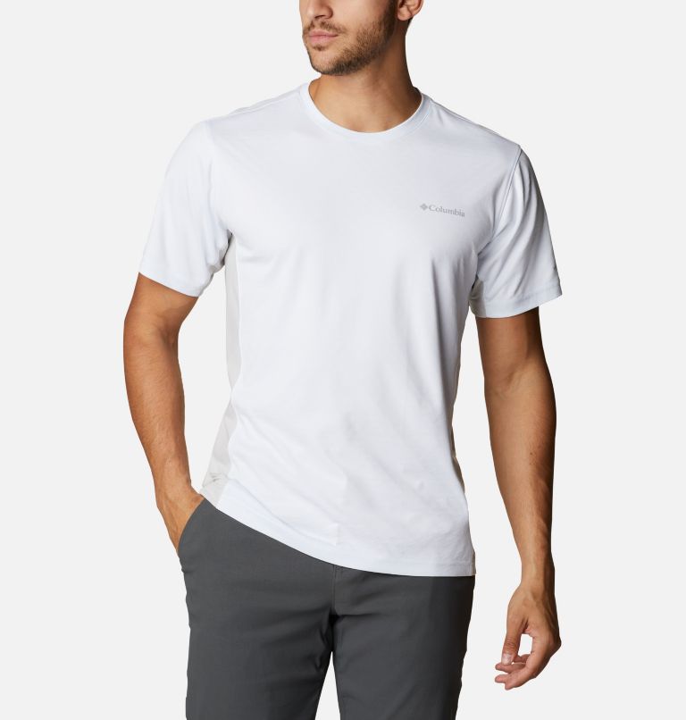 Yellow Grey Men's Columbia Zero Ice Cirro-Cool T-Shirt | YMONBR-184 - Columbia Outlet Online