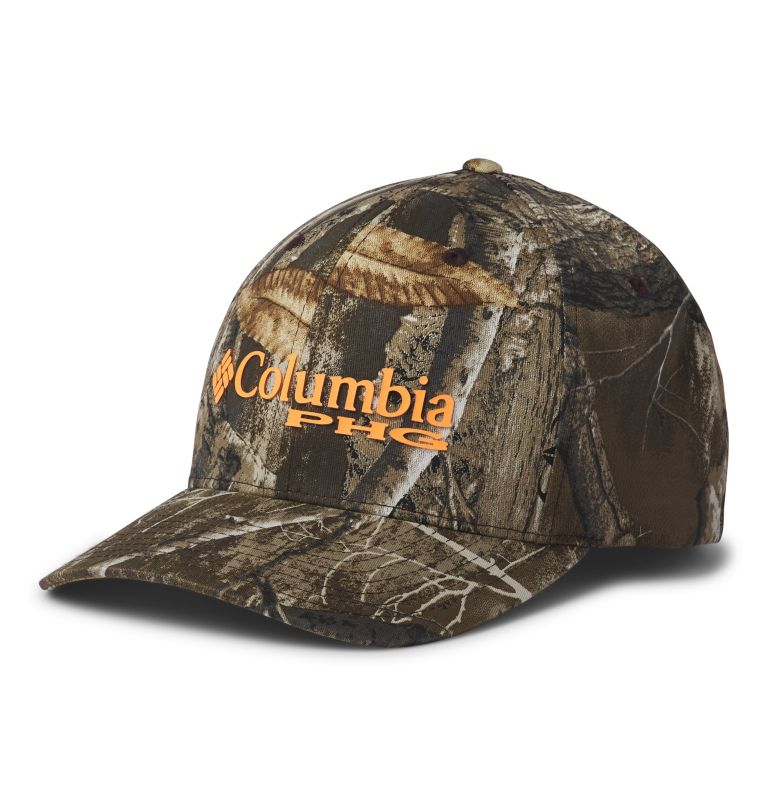 Khaki Women's Columbia PHG Camo Baseball Cap Hats | NLUBGC-975 - Columbia Outlet Online