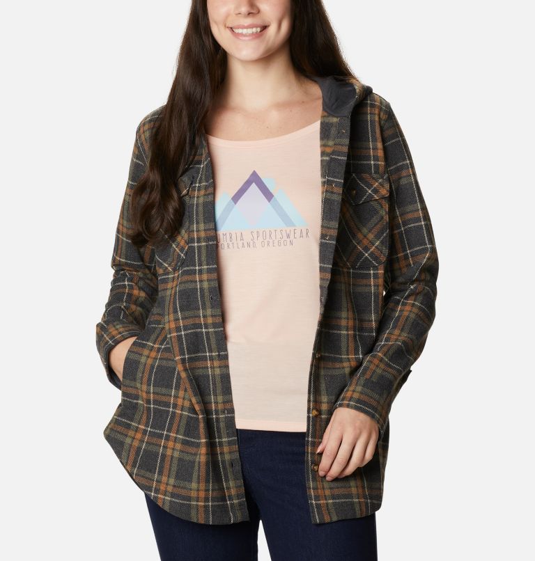 Black Women's Columbia City Shirts | XKQNLB-658 - Columbia Outlet Online