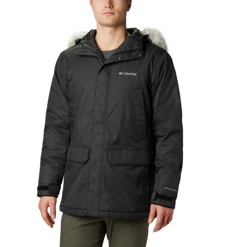 Navy Men's Columbia Penns Creek II Parkas | QLTHMI-354 - Columbia Outlet Online