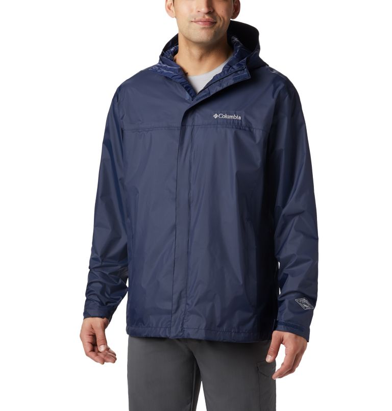 Navy Men's Columbia Coats Rain Jacket | FTJQWI-063 - Columbia Outlet Online