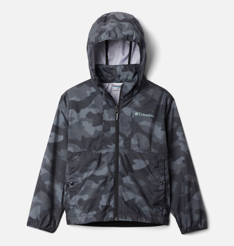 Black Kids' Columbia Punchbowl Windbreaker | RQBHOF-503 - Columbia Outlet Online