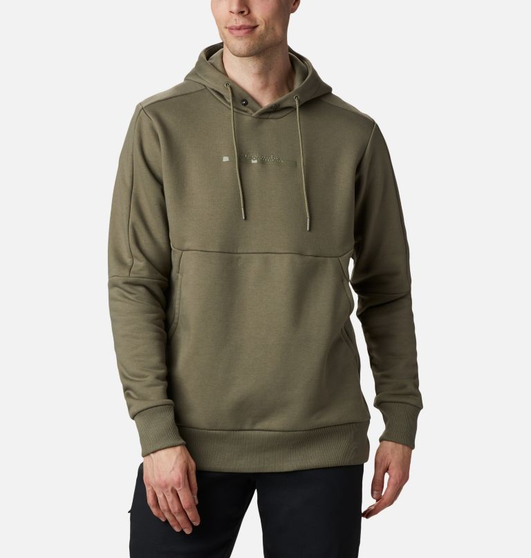 Yellow Red Men's Columbia Lodge Hoodies | WFCZPN-742 - Columbia Outlet Online