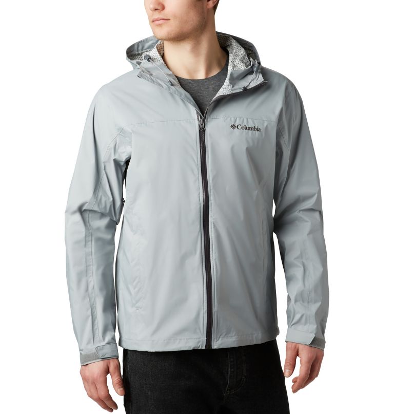 Black Men's Columbia Omni-Tech Rain Jacket | WAEYNV-154 - Columbia Outlet Online