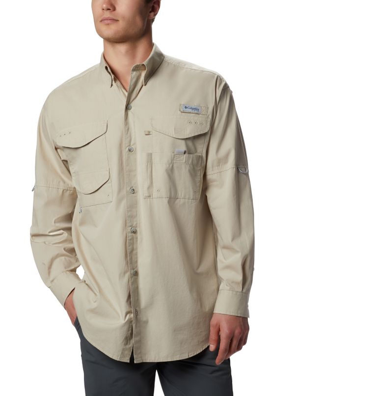 Blue Men's Columbia PFG Bonehead Shirts | RBGDTJ-954 - Columbia Outlet Online
