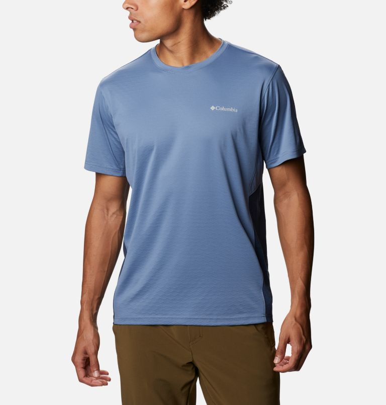 Yellow Grey Men's Columbia Zero Ice Cirro-Cool T-Shirt | YMONBR-184 - Columbia Outlet Online