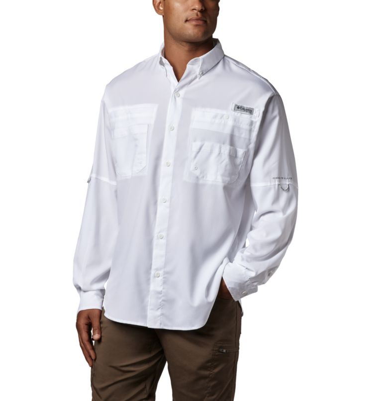 Pink Men's Columbia PFG Tamiami II Fishing Shirts | DSKCVO-075 - Columbia Outlet Online