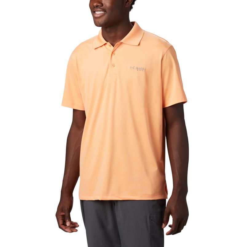 Blue Men's Columbia PFG Skiff Cast Polo | UOYQGN-642 - Columbia Outlet Online