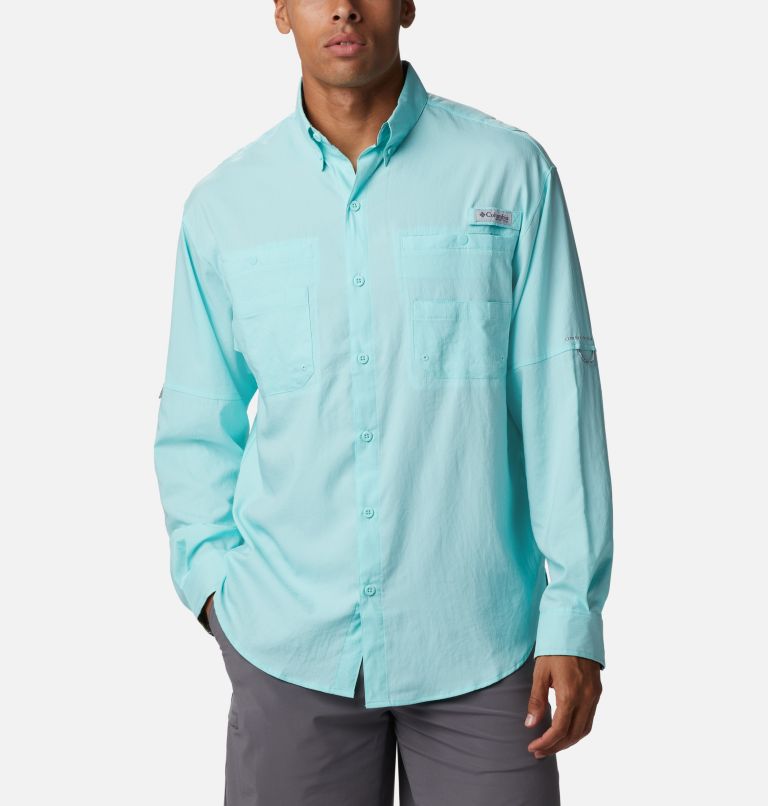 Pink Men's Columbia PFG Tamiami II Fishing Shirts | DSKCVO-075 - Columbia Outlet Online