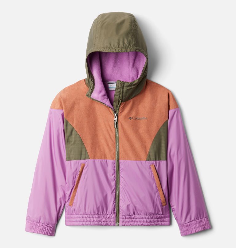 Pink Brown Green Kids' Columbia Side Hill Windbreaker | RWYBTA-480 - Columbia Outlet Online