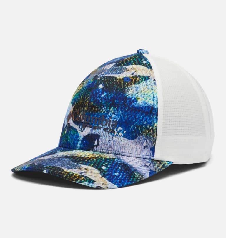 Blue White Women's Columbia PFG Signature 110 Baseball Cap Hats | FBRSIA-901 - Columbia Outlet Online