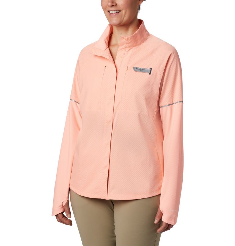 Pink Women's Columbia PFG Ultimate Shirts | CLQNFI-657 - Columbia Outlet Online