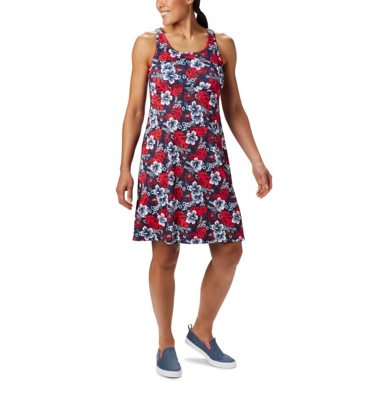 Blue Women's Columbia PFG Freezer III Dresses | PKEFGH-965 - Columbia Outlet Online