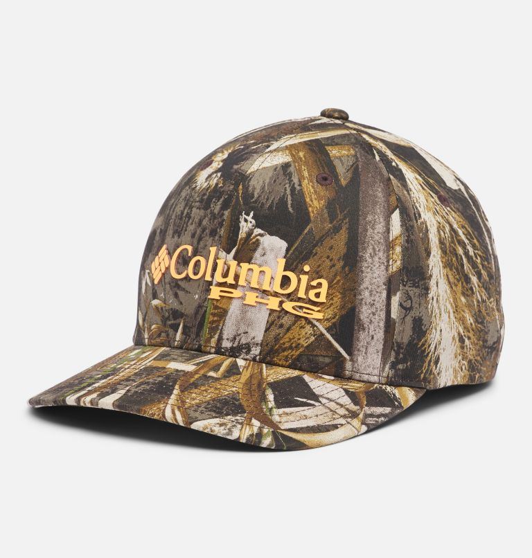 Khaki Women's Columbia PHG Camo Baseball Cap Hats | NLUBGC-975 - Columbia Outlet Online