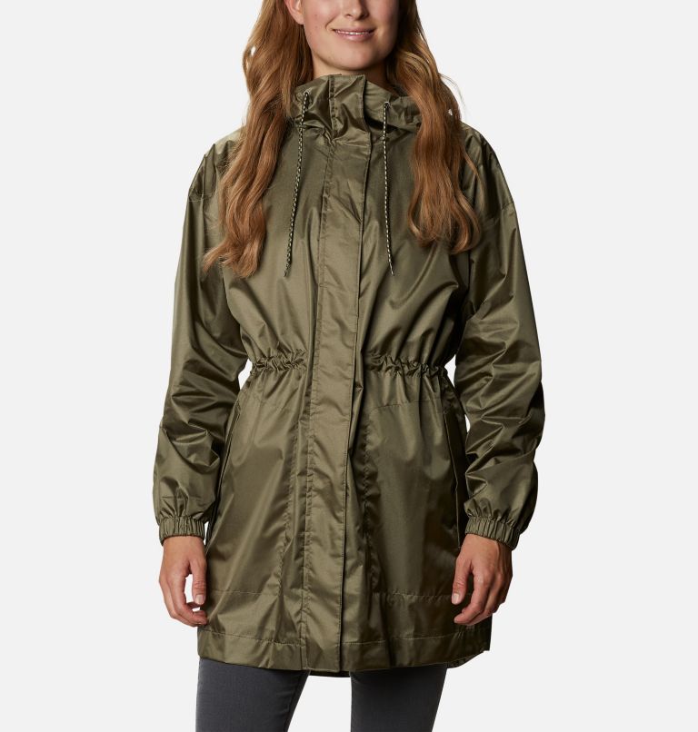 Green Women's Columbia Splash Side Rain Jacket | PAGFVE-091 - Columbia Outlet Online