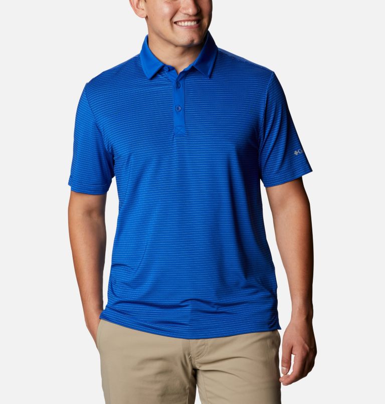 Azul Men's Columbia Omni-Wick Polo | UYHJCX-280 - Columbia Outlet Online