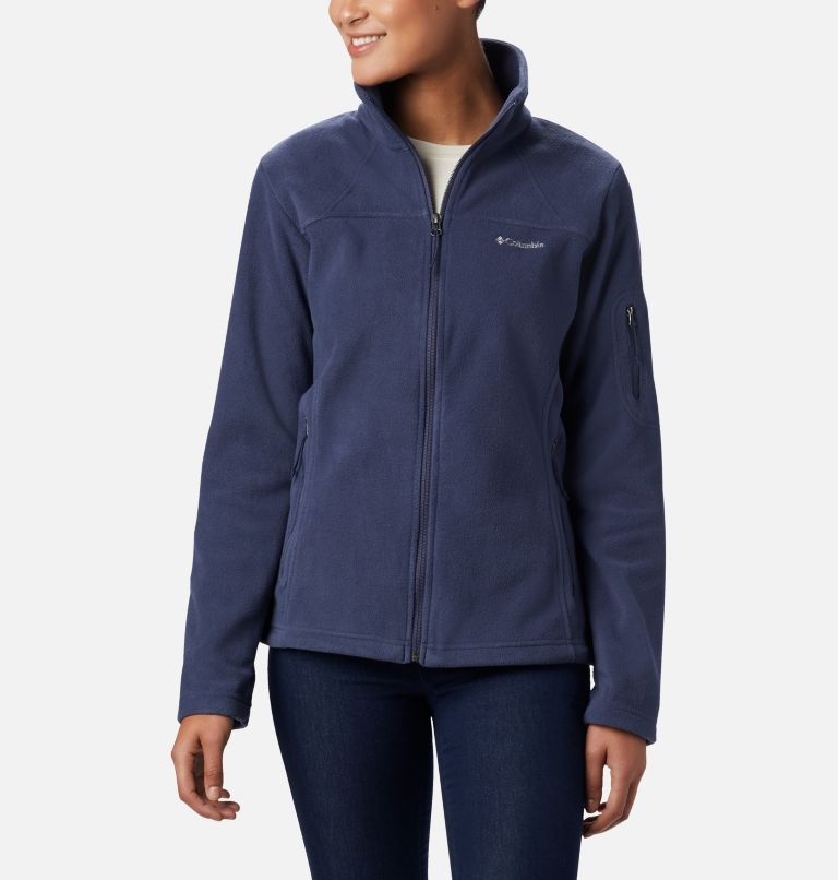 White Women's Columbia Fast Trek II Fleece Jacket | IQBFDU-592 - Columbia Outlet Online