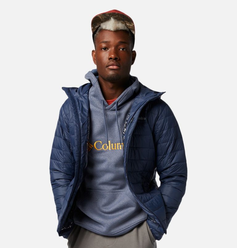 Black Men's Columbia Voodoo Falls 590 Puffer Jacket | BVNZSE-469 - Columbia Outlet Online