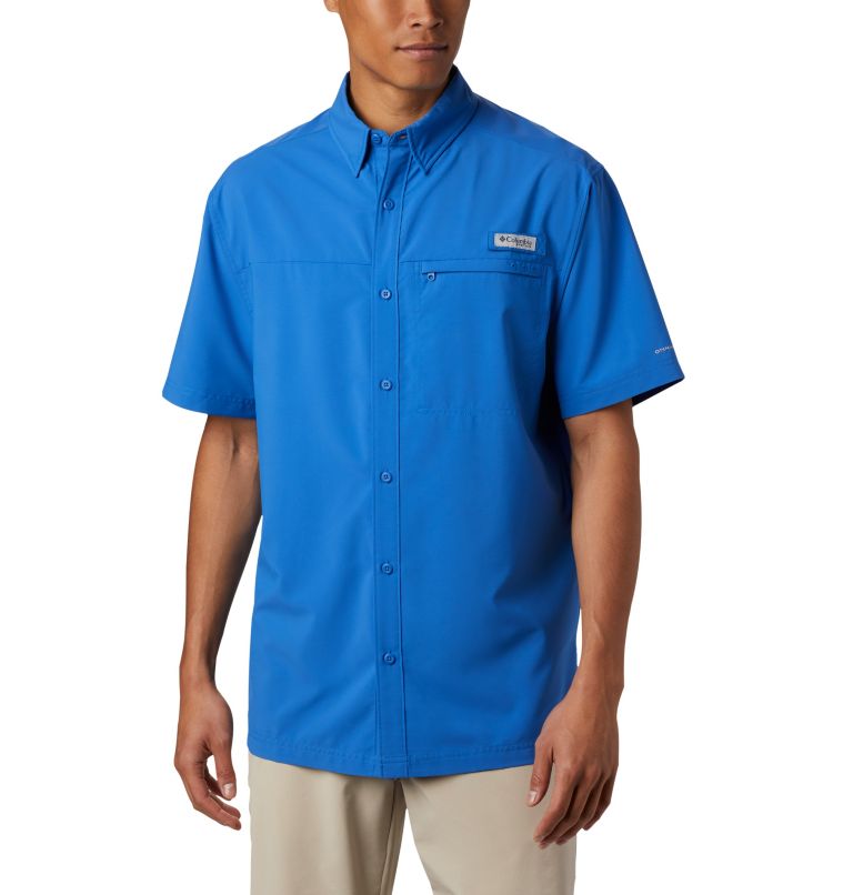 Green Men's Columbia PFG Grander Marlin Shirts | RJSUPX-940 - Columbia Outlet Online