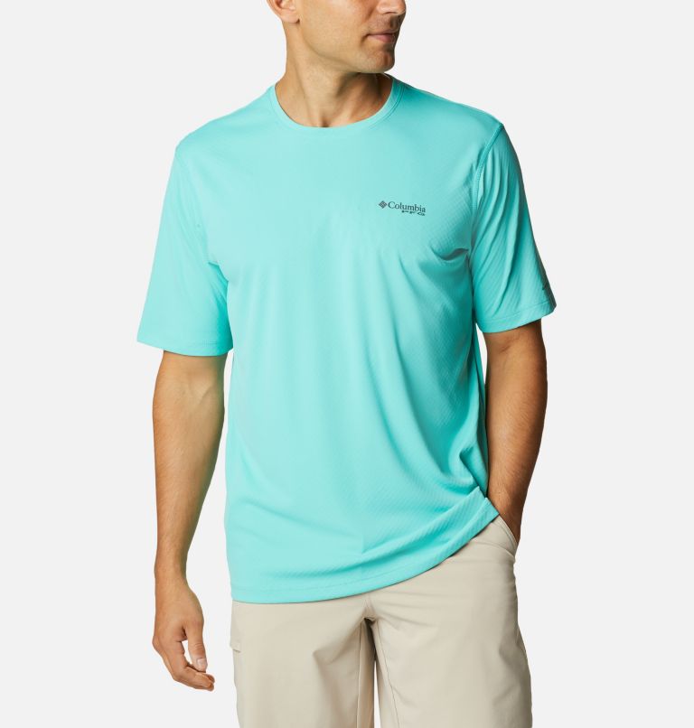 Blue Men's Columbia PFG Zero Rules T-Shirt | EMOUXA-642 - Columbia Outlet Online