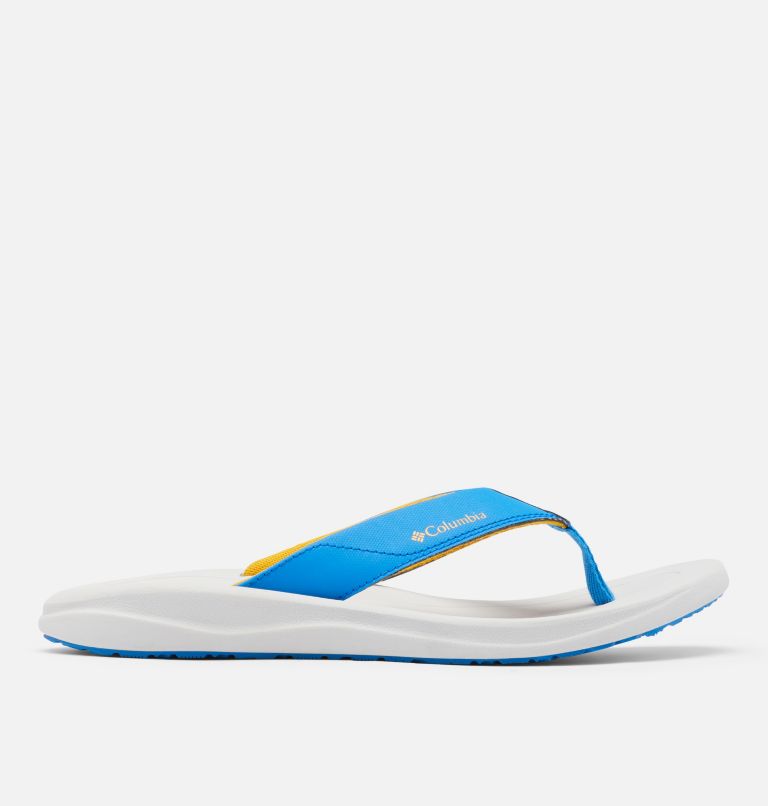 White Grey Men's Columbia PFG Flip Flops | YPMFDB-187 - Columbia Outlet Online