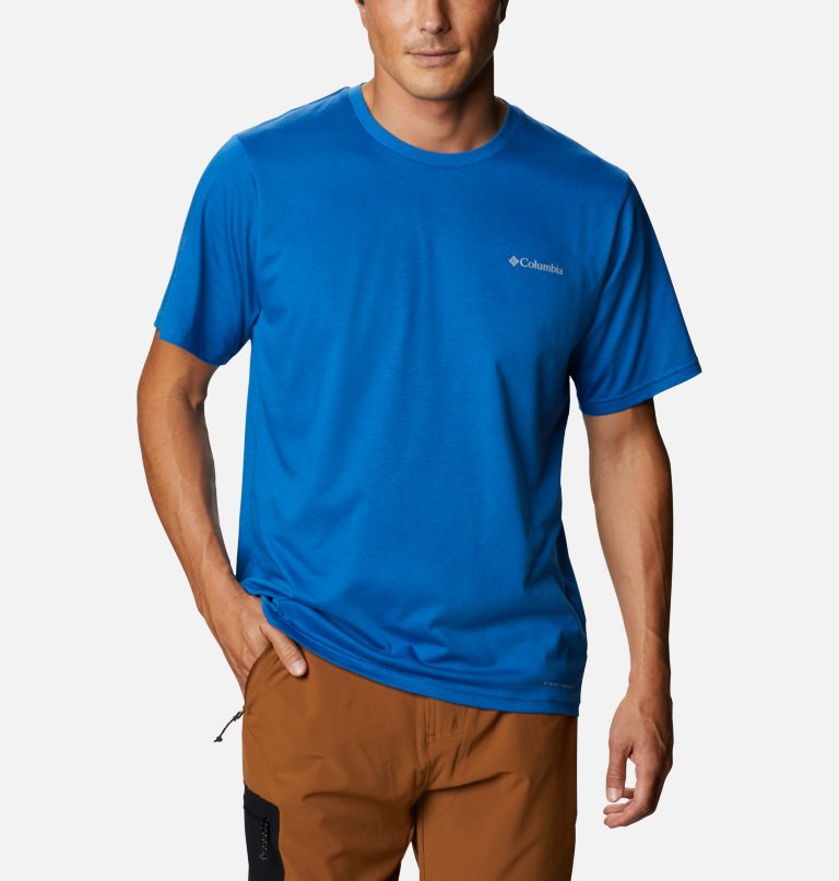 White Men's Columbia Sun Trek T-Shirt | RHJFIL-483 - Columbia Outlet Online