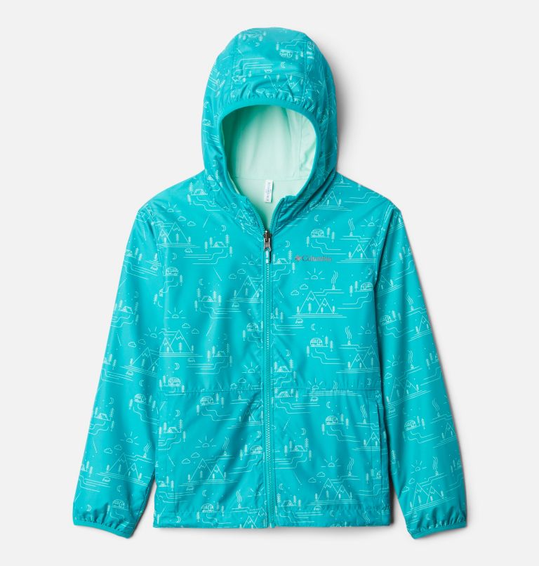 Black Kids' Columbia Pixel Grabber Rain Jacket | IKBHUO-625 - Columbia Outlet Online