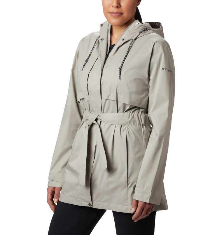 Olive Green Women's Columbia Pardon My Trench Rain Jacket | EDSQWF-207 - Columbia Outlet Online
