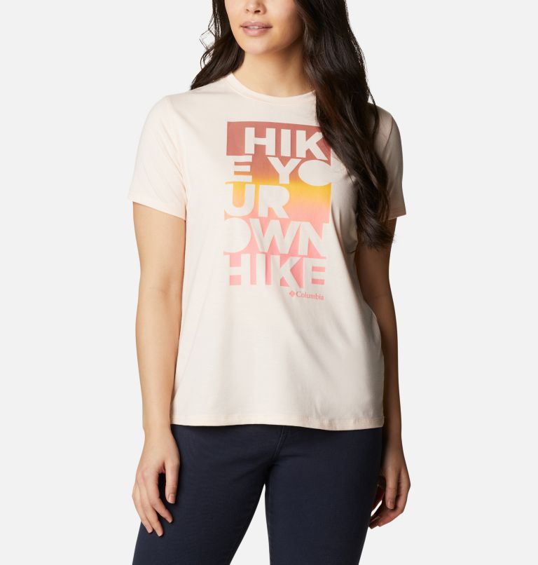 Orange Women's Columbia Sun Trek T-Shirt | EFBSNX-476 - Columbia Outlet Online