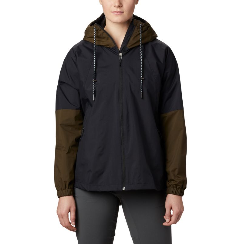 Black Olive Green Women's Columbia Park Windbreaker | SJZLUE-302 - Columbia Outlet Online