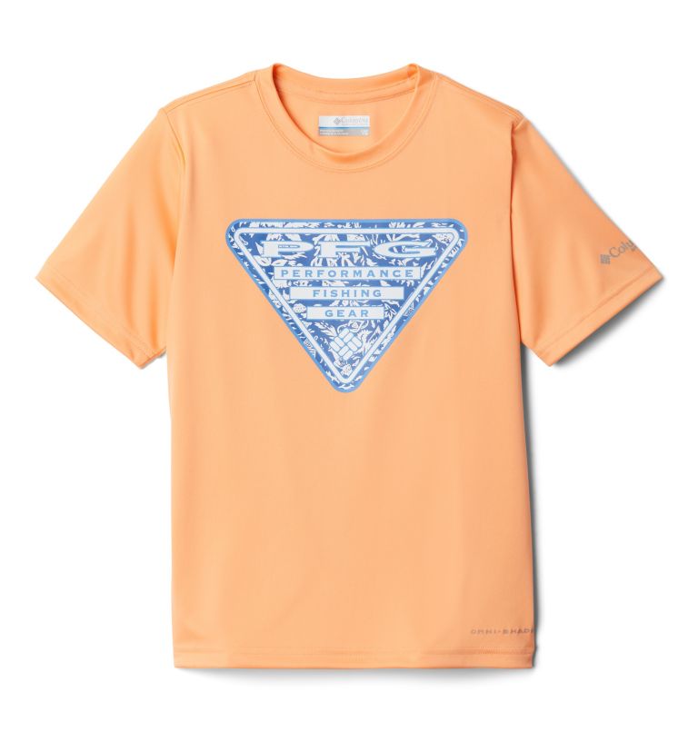 Red Kids' Columbia PFG T-Shirt | OGYHKW-156 - Columbia Outlet Online