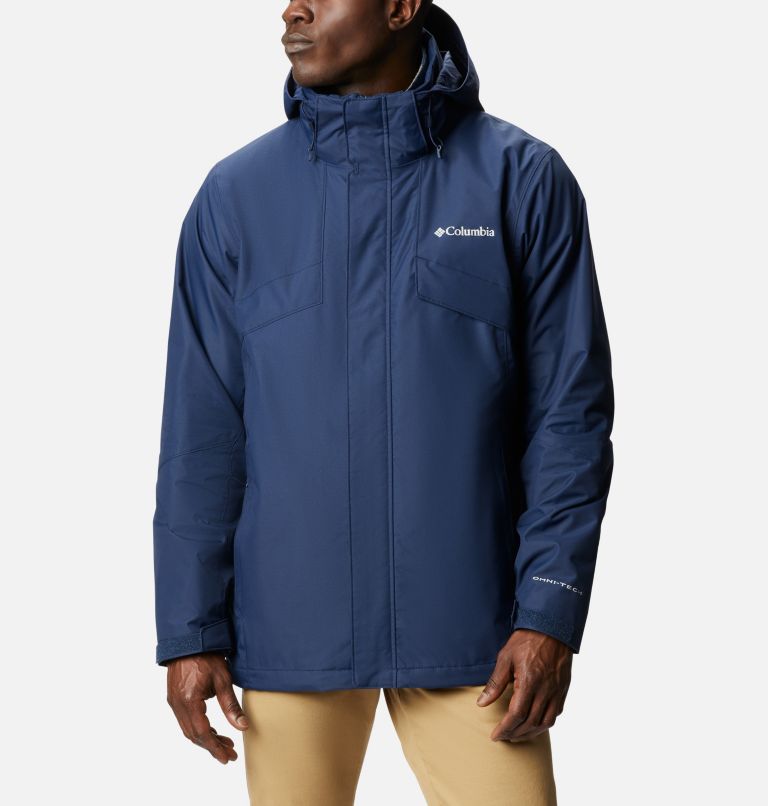 Navy Black Men's Columbia Coats Interchange 3 In 1 Jacket | ZSJAUR-408 - Columbia Outlet Online