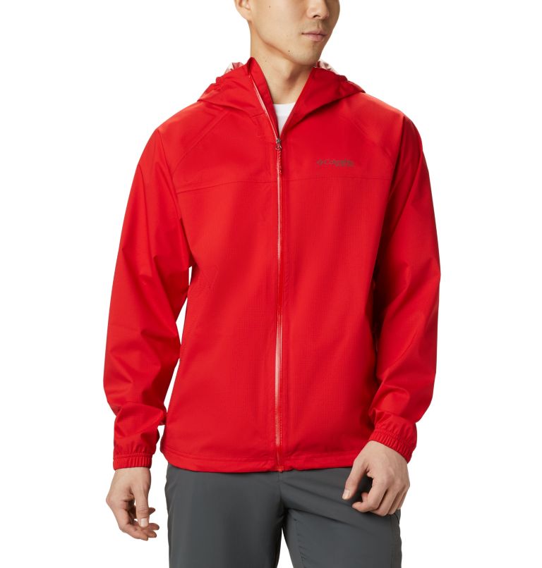 Grey Men's Columbia PFG Tamiami Rain Jacket | CPQKRS-764 - Columbia Outlet Online