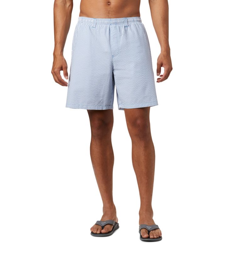 Navy Men's Columbia PFG Super Backcast Shorts | XALKRC-840 - Columbia Outlet Online