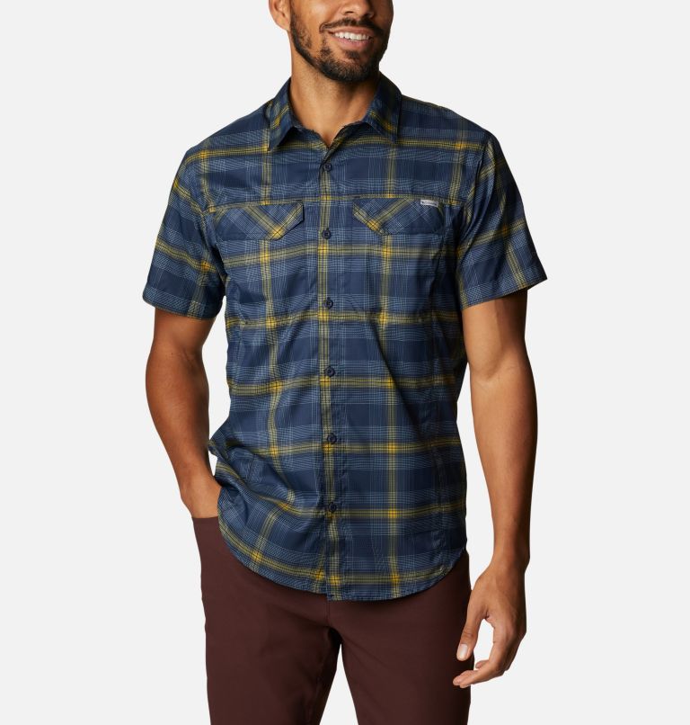 Green Men's Columbia Silver Ridge Lite Plaid Shirts | AHZBXL-850 - Columbia Outlet Online