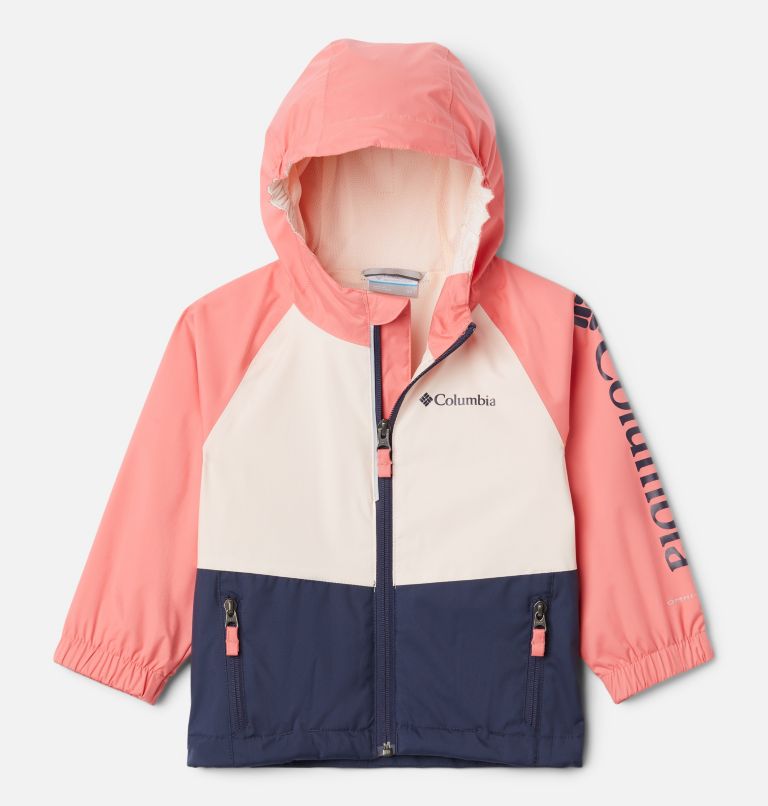 Blue White Kids' Columbia Dalby Springs Waterproof Jacket | XWMPVF-485 - Columbia Outlet Online