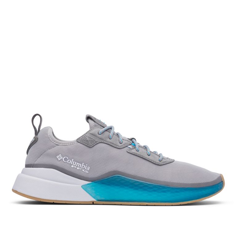 Black White Men's Columbia PFG Low Drag Sneakers | QMPJFK-416 - Columbia Outlet Online